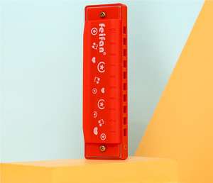 Piano <span class=keywords><strong>hohner</strong></span> <span class=keywords><strong>harmonica</strong></span> en plastique son coloré 10 trous en gros illumination éducative Instruments de musique parent-enfant bébé - Product Image 3