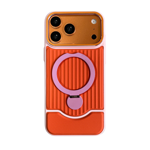 360 °   Funda Magnética con Anillo Ajustable y Cubierta de Cuero Texturizado Antihuellas para iPhone 16 17 18 <span class=keywords><strong>Pro</strong></span> Max - Product Image 4