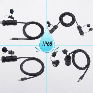 USB2.0 3.0 Waterproof Male Female Plug Socket Install Waterproof <b>Double</b> Male Female Extension Cable - Product Image 2