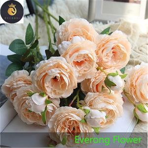 Vendita all'ingrosso migliore fiore di peonia rosa artificiale cina di seta decorazione di nozze fiore artificiale - Product Image 2