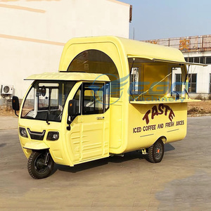 XCEGO Custom Logo Commercial Snack Fruit Food Truck Cart Mobile Business Street Vending Cart Ice Cream Push Cart Umbrella - Product Image 3