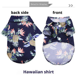 Op maat bedrukte polyester katten- en hondenshirt, ademend zomerhondenkleding, mooie hondenkleding, fabrikanten van hondenkleding - Product Image 4