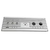 Panneau de haut-parleur en aluminium et acier inoxydable de précision OEM, usinage CNC, plaque frontale d'amplificateur de puissance, accessoires audio et vidéo