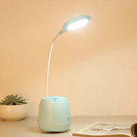 Lampe de table LED multifonctionnelle avec musique, veilleuse sonore, protection oculaire pour la lecture, pour chambre à coucher et chevet