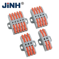 Bloc de jonction rapide à levier JINH, sans vis, à connexion rapide, connecteur de câble à enfoncer