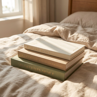 Boîte de rangement décorative en forme de faux livre avec couverture en lin, estampage à chaud, boîte de rangement cachée pour la décoration de la maison