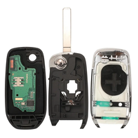 Télécommande 2 Boutons 433MHz PCF7961M 4A Chip Flip pour Renault Dacia Logan 2 II 2018 2019 2020 FSK Car Key Fob Control