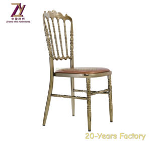 Mariage de luxe Chaises Tiffany Dîner empilable d'événements Chaise pour table de restaurant - Product Image 3