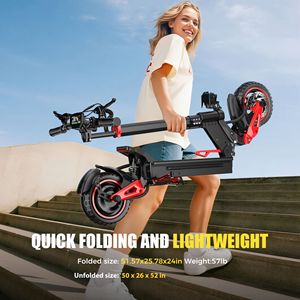<span class=keywords><strong>Trottinette</strong></span> électrique pliable 48V 18AH pour adultes avec batterie au lithium, double suspension, écran LCD, déplacement, loisirs, cadeau - Product Image 5