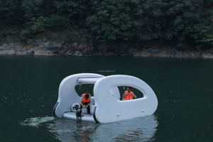 Catamarán Inflable Eléctrico de Lujo, Bote Flotante de PVC para Deportes Acuáticos y Pesca, con <span class=keywords><strong>Pedales</strong></span> para Deportes Náuticos - Product Image 2