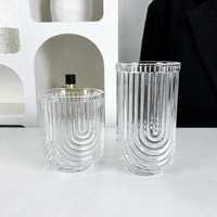 2025 vente en gros nouveau verre à café Latte glacé américain Transparent en forme de U Vertical jus de fruits boire whisky tasses en verre