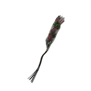 Willow Branch With 18 Red Berries And Leaves Christmas Decorations - Product Image 2
