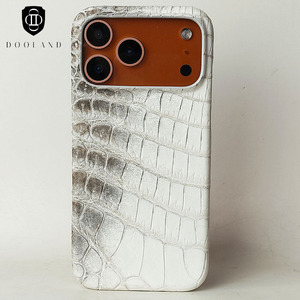 เคสโทรศัพท์มือถือหนังแท้หรูหราคุณภาพสูงแบบ Himalaya Croco Dile สำหรับ <span class=keywords><strong>iPhone</strong></span> 17 <span class=keywords><strong>PROMAX</strong></span> - Product Image 1