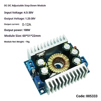 Module abaisseur de tension DC-DC haute puissance réglable 24V 20V vers 5V 12V 3V – Carte d'alimentation abaisseur de tension DC – Régulateur de tension