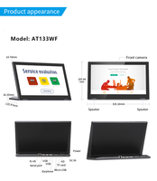 Tablette PC Android RK3568 5G WIFI 1080P Écran tactile en forme de L 13.3 "14" 15.6 "17.3" Tailles pour l'éducation Restaurant Utilisation
