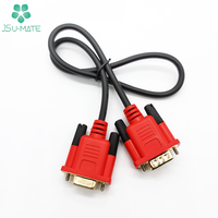Cable D-sub Personalizado DB9 a DB9 RS232 Serial de 9 Pines Macho Hembra Dorado RS232 Cable Serial de 9 Pines