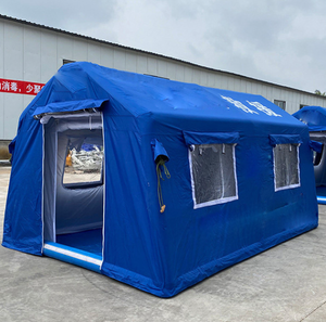 Tente Gonflable Hermétique 8-10 Personnes Deux Chambres Ouverture Automatique Rapide Grande Tente en Tissu Oxford pour Premiers Secours et Catastrophes Naturelles - Product Image 4