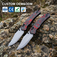 Couteau pliant personnalisé, couteau de poche tactique en acier VG-10, couteau d'assistance à l'ouverture pour le camping et la randonnée, outil utilitaire en gros T0042-6