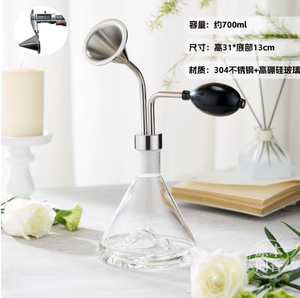 Großhandel 300ml Ätherisches Öl Inhalator Silber Edelstahl Glasflasche Kaffeebohnen Tee Spa Duftauswahl-Gerät - Product Image 5