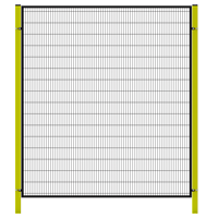 Clôture de sécurité en métal METALTEC de 6 pieds de haut, panneau de clôture en treillis métallique pour la protection des machines et des équipements