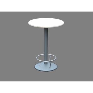 Tavolo Alto Maxi, solido, pesante, faggio massello ø 75 cm, base V2A. - Product Image 1