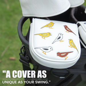 OEM Custom Golf <b>Putter</b> Headcover Embroidery Logo Premium Golf Club <b>Cover</b> Pu Leather Golf <b>Putter</b> Headcover <b>Mallet</b> - Product Image 4