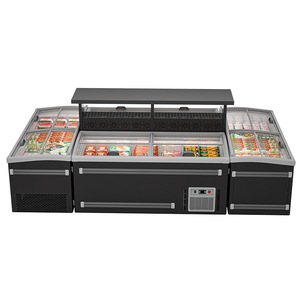 Supermarket Commercial <b>Large</b> Capacity Display <b>Sliding</b> Glass Door Chest Island Freezer - Product Image 3