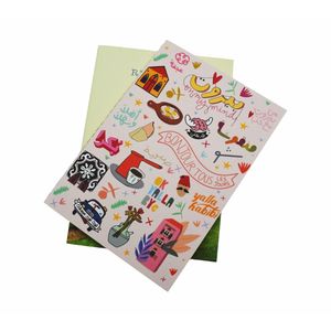 Cahiers à couverture souple et durable, pages lignées, reliure à fil, avec motifs mignons pour les cours et la planification de projets - Product Image 2