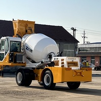 Camión Mezclador de Concreto Autocargable de 4m³ Mezclador Móvil Compacto con Motor Diésel y Bomba Hidráulica Chasis 4x4 Certificado CE