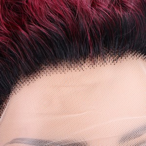 Peluca de Cabello Humano Pixie con Frente de Encaje 13x1, Cabello Corto y Rizado, Línea de Cabello Pre-Depilada, Sin Pegamento, Cabello Virgen Sin Procesar para Mujeres Africanas - Product Image 4