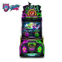 Machine de jeu d'arcade de tir à l'eau/aux balles colorée pour 2 joueurs, machine de jeu à pièces pour enfants et adultes