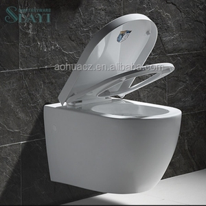 <span class=keywords><strong>WC</strong></span> mural rond sans bride SDAYI, cuvette de toilette en céramique, <span class=keywords><strong>WC</strong></span> mural avec bidet - Product Image 3
