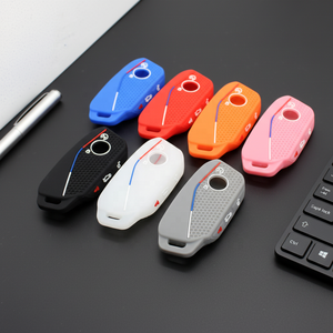 Housse de clé de voiture <span class=keywords><strong>en</strong></span> silicone souple de haute qualité, étanche et antichoc, pour clé intelligente BMW, couleur personnalisée - Product Image 1
