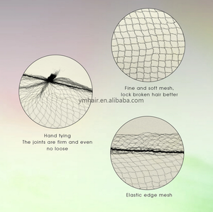 Thoải mái vô hình bền đàn hồi Trọng lượng nhẹ tổ ong Nylon tóc <span class=keywords><strong>Net</strong></span> cho dịch vụ thực phẩm, múa ba lê Bun - Product Image 2