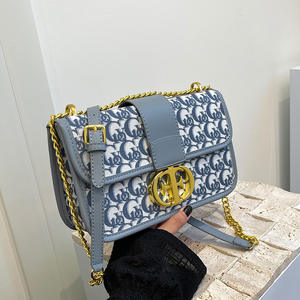 奢华设计师女式单肩斜挎包，带拉链封口 - Product Image 3