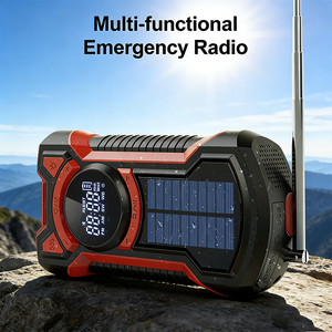 Radio de Emergencia Solar ALECTER con Manivela, Banco de Energía, Linterna, Alerta Meteorológica SOS NOAA, Resistente al Agua IPX5 para Huracanes - Product Image 5