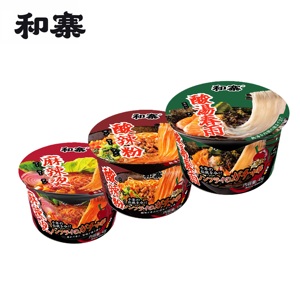 HeZhai Sour Soup Nouilles de vermicelles de patate douce instantanées, raffinées, à faible teneur en matières grasses, moelleuses, <span class=keywords><strong>mini</strong></span>-paquet pour le bureau et les voyages, prêtes en 5 minutes - Product Image 5
