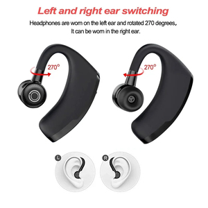 Auricolare Bluetooth V9 Personalizzato Economico per Guida, Microfono Regolabile Rotante, Gancio Singolo per Orecchio, Cuffia Wireless TWS - Product Image 6