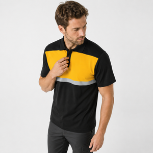 Branded <b>Polo</b> <b>Shirts</b> For Men Short Sleeve Color Block Custom Logo <b>Work</b> Uniform <b>Polo</b> Private Label OEM ODM Manufacturer Supplier - Product Image 2