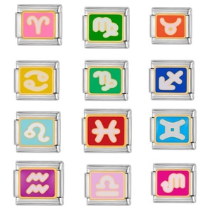 Pulseras de dijes de moda italianas DIY de acero inoxidable 304 con empalme elástico y chapado en oro, pulseras de dijes italianas soldadas - Product Image 6