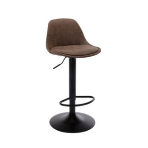 Modern Design Brown PU <b>Leather</b> Counter <b>Bar</b> Home Barstool Adjustable Swivel <b>Bar</b> <b>Stool</b> for Kitchen - Product Image 1