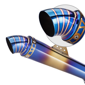 51mm modifikasi baja nirkarat pipa knalpot sepeda motor untuk Huanglong 500 150 76 pipa GP proyek <span class=keywords><strong>SGP</strong></span> saringan standar - Product Image 3