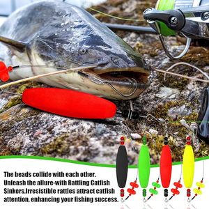 Catfish Float Rigs Santee Rig Kit <span class=keywords><strong>de</strong></span> flotteurs d'appâts <span class=keywords><strong>de</strong></span> poisson-chat avec hochets et bruit Bobbers EPS durables pour la pêche <span class=keywords><strong>en</strong></span> bateau ou à terre - Product Image 5