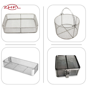 Panier en maille tissée rectangulaire en acier inoxydable pour le stockage médical, écologique, pour la désinfection et la stérilisation en milieu hospitalier - Product Image 6