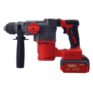 Electric Hammer Drill 108V Max Li-Ion <b>Battery</b> Industrial Concrete Impact Drill 3 Mode Construction Site Use - Product Image 4