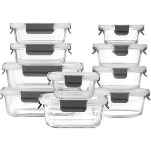 Boîte à lunch en verre personnalisée avec couvercle, compatible micro-ondes, pour l'organisation de la cuisine - Product Image 4