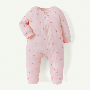 Combinaison pour bébé unisexe nouveau-né, design d'automne, coton biologique en <span class=keywords><strong>bambou</strong></span>, tricot, fermeture éclair YKK, imprimé, style mignon, 12 mois - Product Image 2