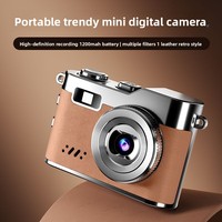Kamera SLR Digital untuk Mahasiswa, HD, Travel, Kampus, Portabel, Kecil, Fokus Tetap, Kartu TF, Stabilisasi Gambar, D109, Entry-Level, untuk Wanita
