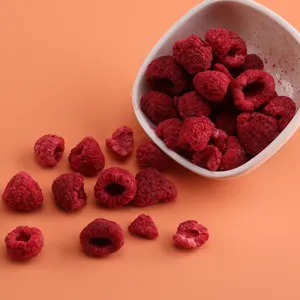 Freeze Dried Raspberry Powder Piece Whole Nutrition Health Leisure Sour Delicious Food Wholesale Freeze-dried Fruit