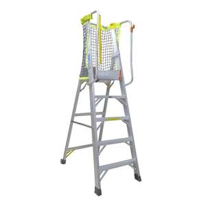 บันไดพับอุตสาหกรรมแบบเฮอร์ริงโบน อลูมิเนียมอัลลอยด์หนาพิเศษ เชื่อมต่อแบบพับได้ 5 ขั้น รับน้ำหนักได้ 150 กก. เหมาะสำหรับบ้านพักอาศัย - Product Image 6